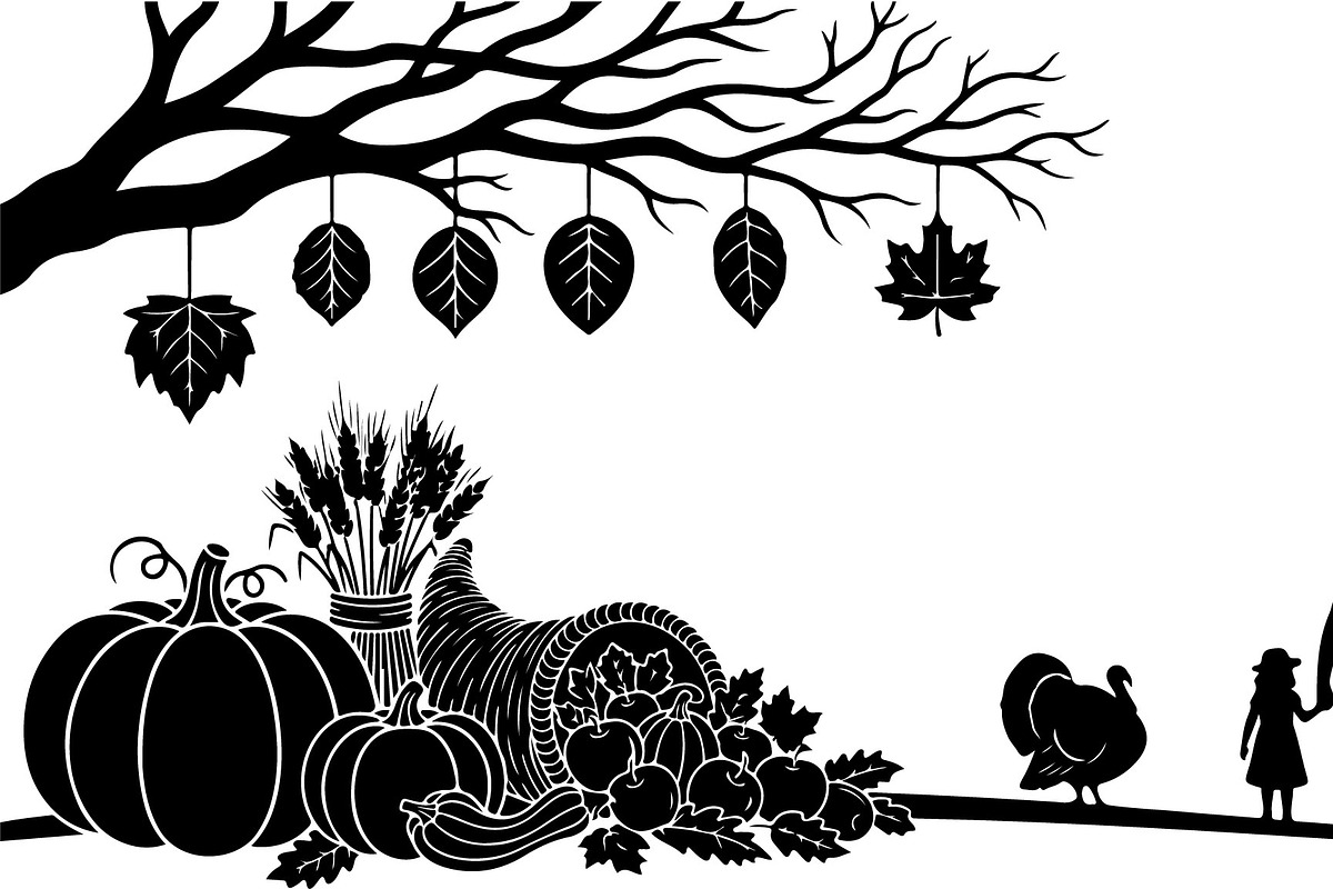 Thanksgiving Harvest SVG Bundle, an Illustration by Designs_River (Photo 39 of 48)