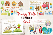 Fairy Tales Watercolor Bundle, an Education Illustration by Tati Bordiu (Thumbnail 16 of 16)