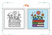 Floral Books Bold & Easy Book, a Decorative Illustration by Design Station (Thumbnail 3 of 9)