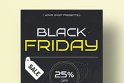 Black Friday Sale Flyer Template, a Flyer Template by MightyDesign (Thumbnail 4 of 8)