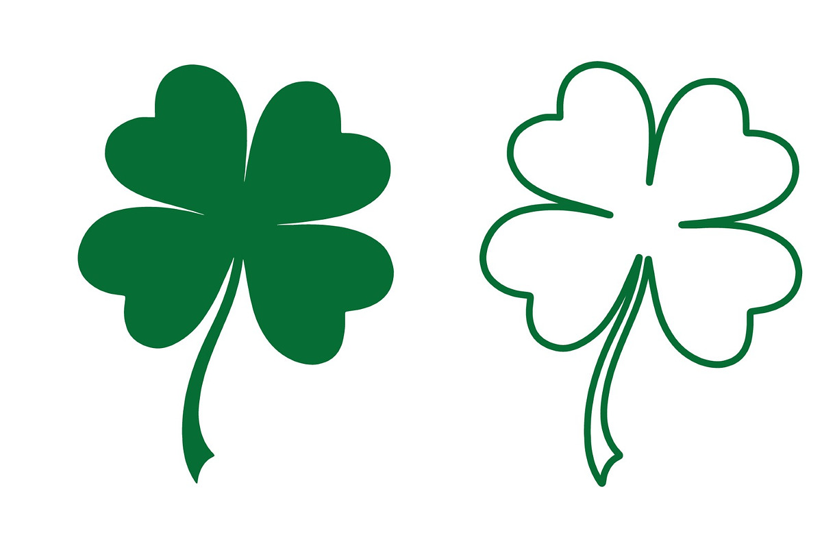 Lucky Shamrock Symbol Illustration, a Background Graphic by RAHMAT (Photo 5 of 5)