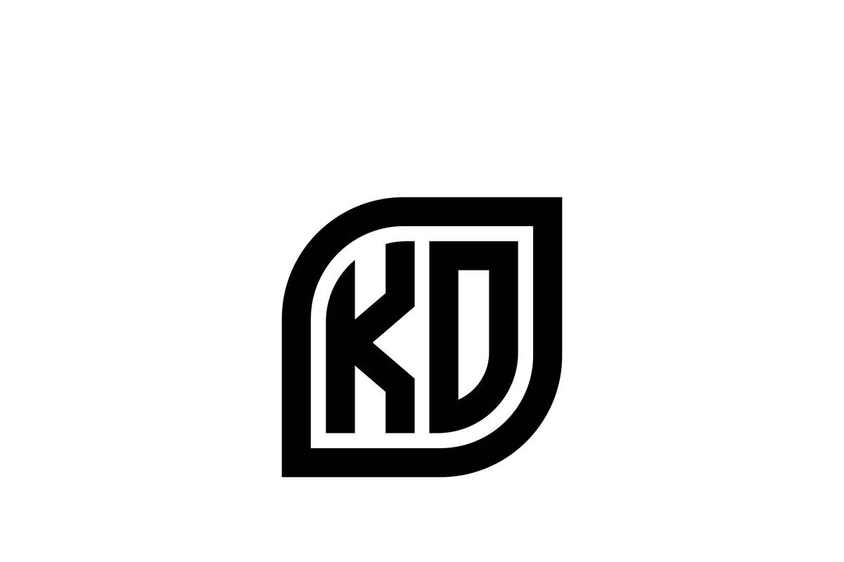 KD logo design vector template, a Branding \u0026 Logo Template by xcoolee, image size:1200x800