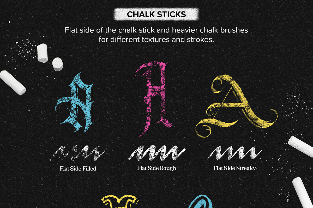 Chalk Lettering Brush Toolbox, a Brush Add-On by Nico-Ng (Photo 5 of 18)