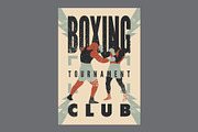 Boxing grunge vector poster set., a Sport Illustration by PoPaShop (Thumbnail 6 of 8)