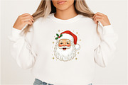 Retro Santa Claus Glitter Christmas, an Illustration by DreamArtGraphic (Thumbnail 2 of 5)
