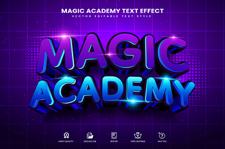 Magic Academy Vector Text Effect