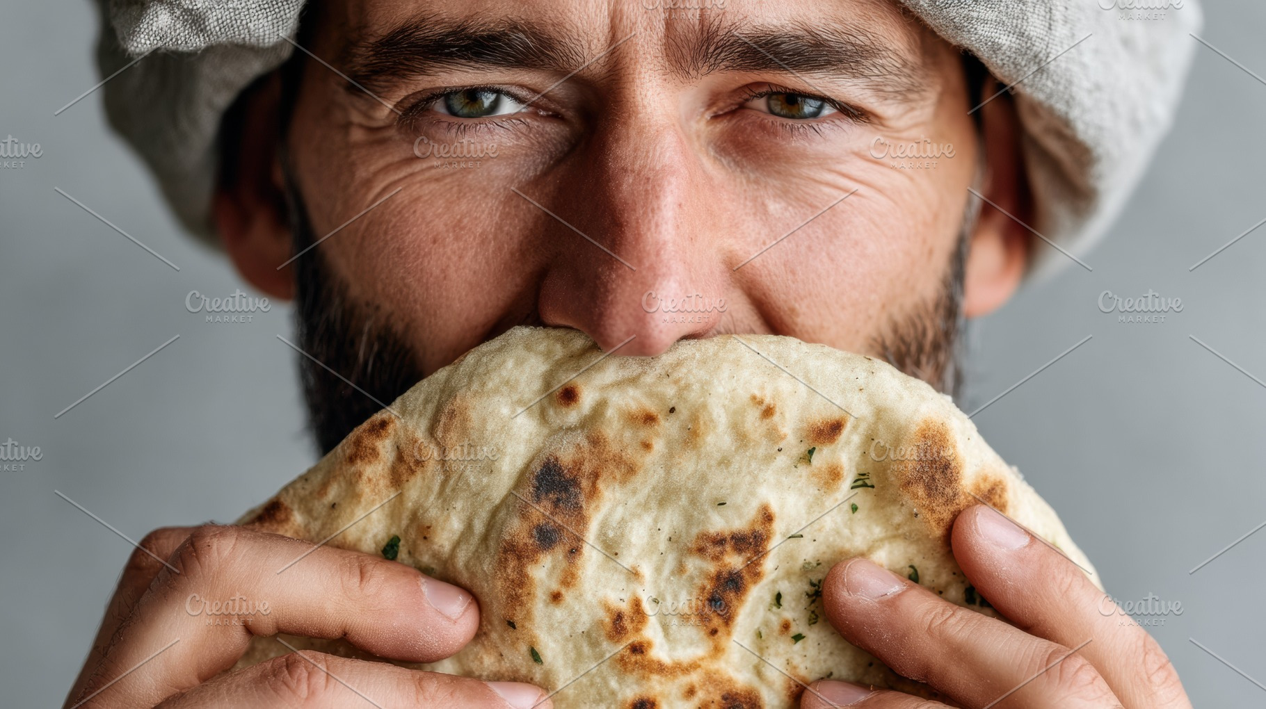 Man Enjoying a Fresh Piadina, a Food & Drink Photo by Virgo Studio
