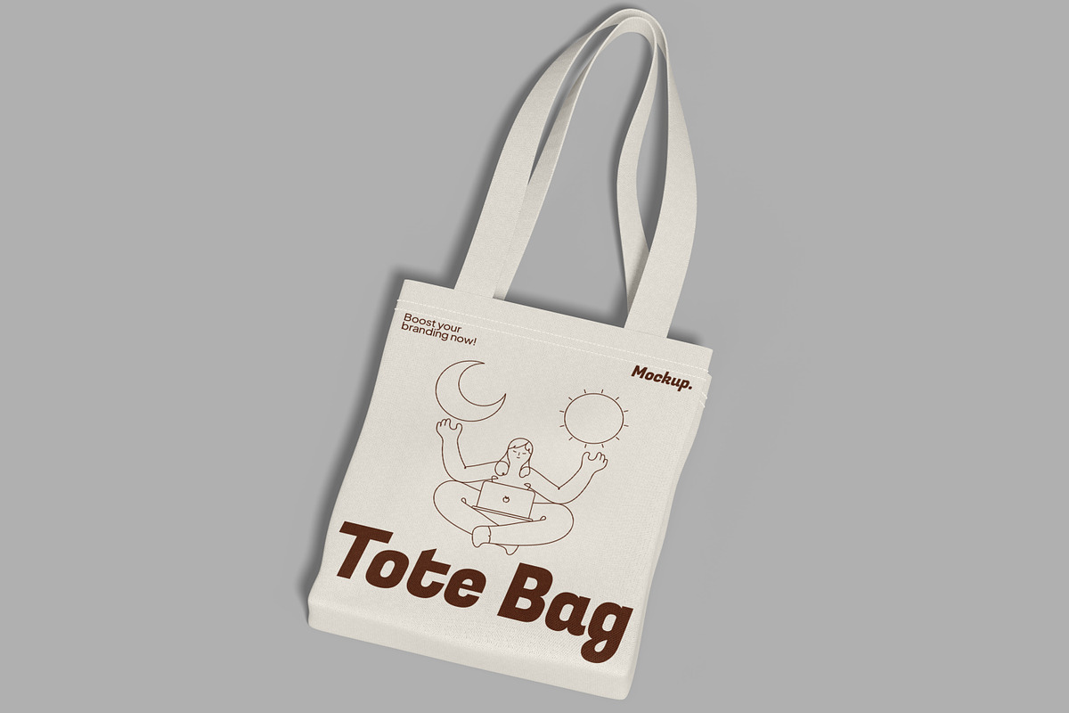 Tote Bag Mockup, a Merchandise Mockup by Unerispace (Photo 2 of 3)