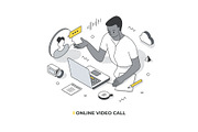 Isometric Lines Illustrations Set, a Person Illustration by Rassko (Thumbnail 10 of 12)