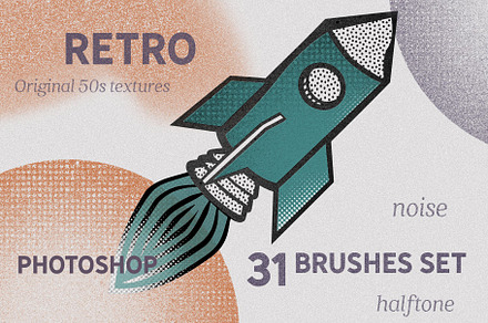 Halftone Comic Brushes Photoshop