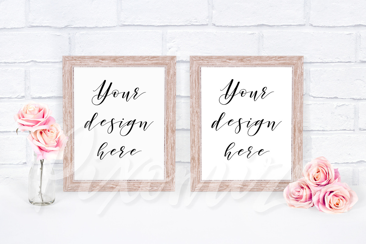 Frame Mockup with Two Frames, a Mockup by Pixomize (Photo 1 of 2)
