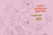 Retro Floral Summer Garden, an Object Illustration by Colden Blue (Thumbnail 6 of 11)