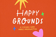 Happy Grounds - Quote Font, a Handwritten Font by Bale Type (Thumbnail 1 of 9)