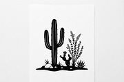 60 Desert Cactus Floral Silhouette, a Seasonal Illustration by Amazin_art (Thumbnail 15 of 34)