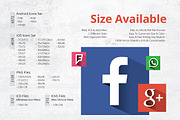 212 Flat Square Social Media Icons, an Icon by ArtFusion (Thumbnail 4 of 5)