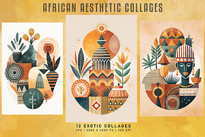 African Aesthetic Collages