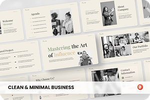 Clean & Minimal Business Powerpoint, a Presentation Template by SquidPixey