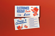 Electronic Holiday Sale Voucher, a Card Template by graphicook (Thumbnail 1 of 3)