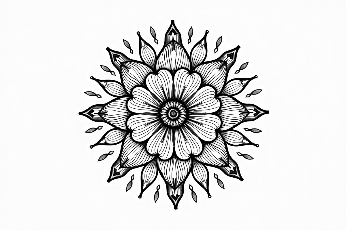 Mandala Coloring Pages Bundle, an Illustration by Artivon (Photo 9 of 11)