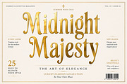 Midnight Majesty – Luxury Font, a Serif Font by Wow Magic (Thumbnail 1 of 6)