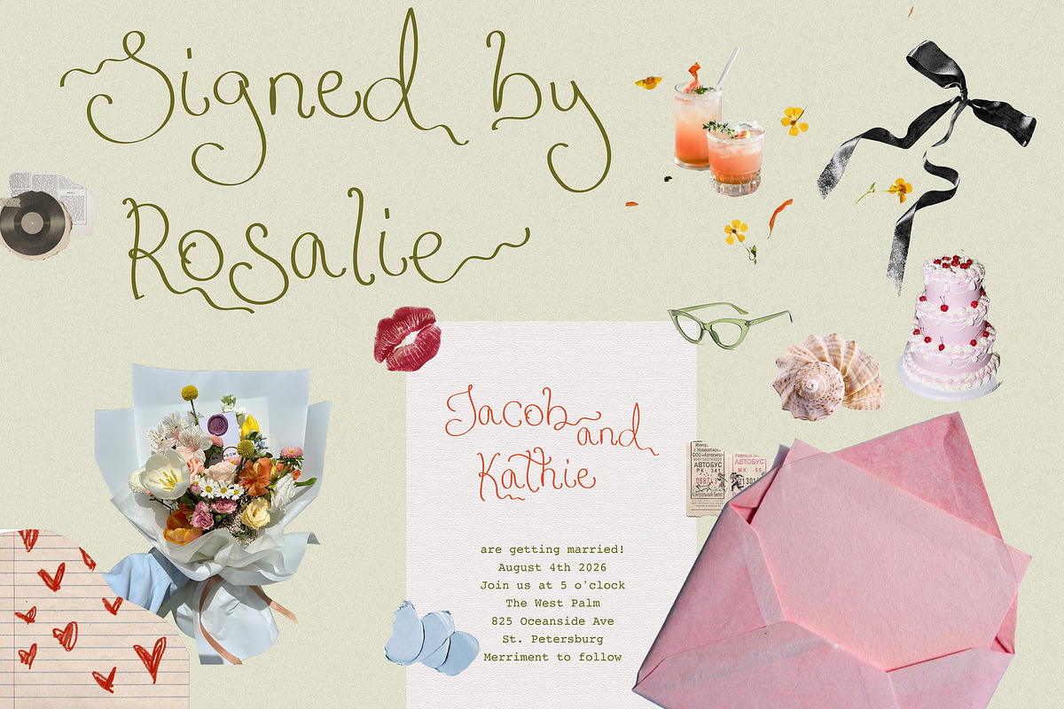 Delicate Ribbons // Quirky Script, a Handwritten Font by PeachCreme (Photo 5 of 9)