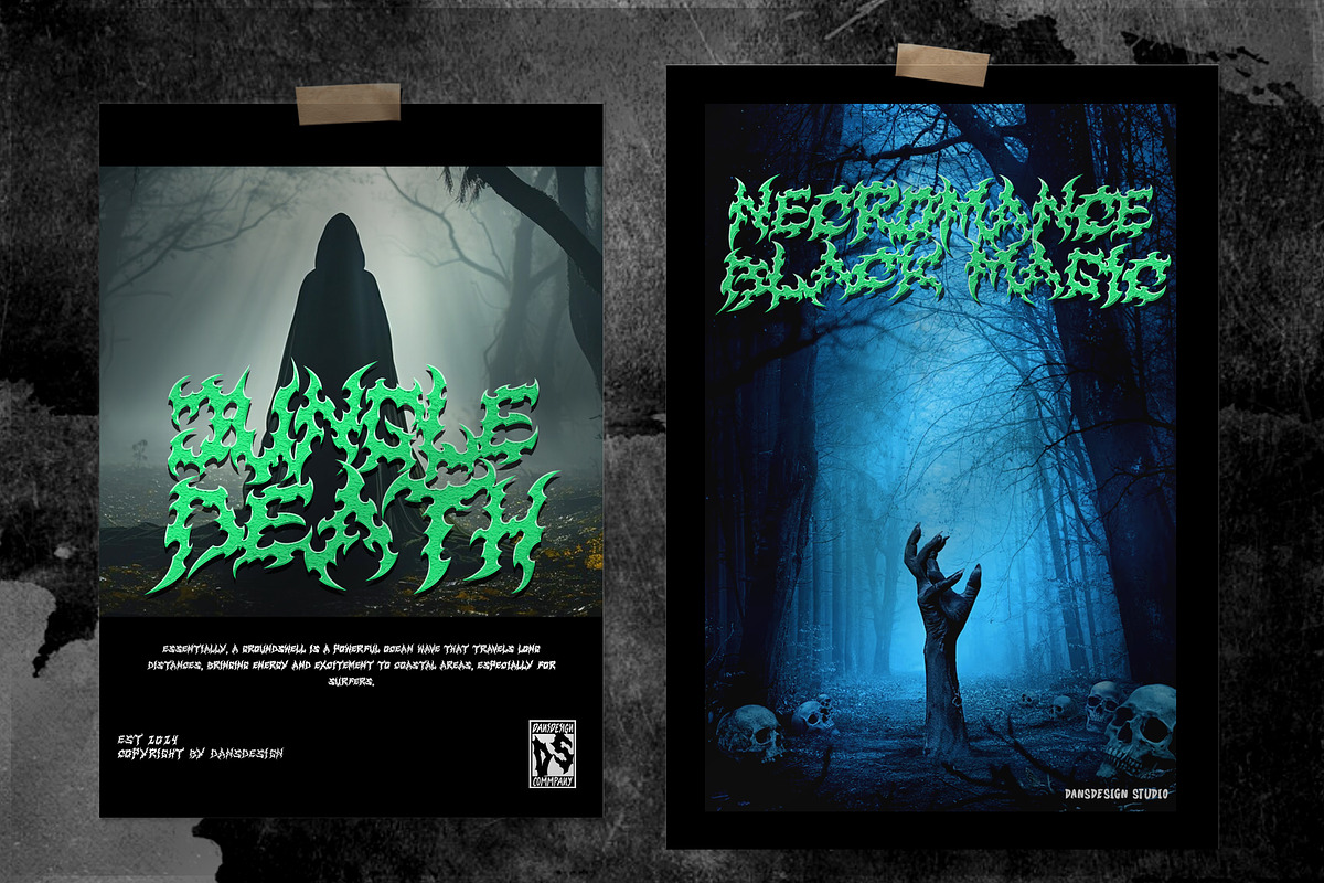 Serpent Horror Metal Gothic Display, a Blackletter Font by dansdesign (Photo 9 of 12)