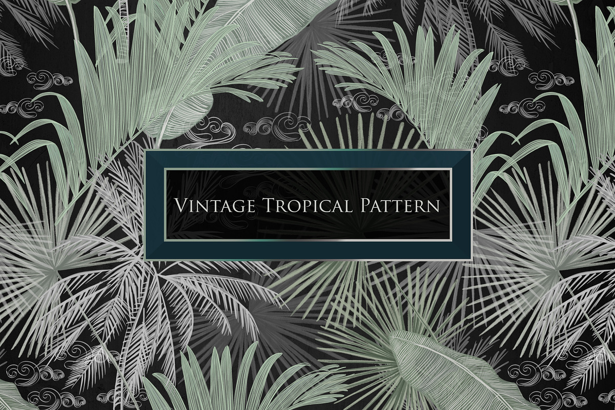 Tropical vintage pattern, a Pattern Graphic by ANAKOTO (Photo 12 of 24)
