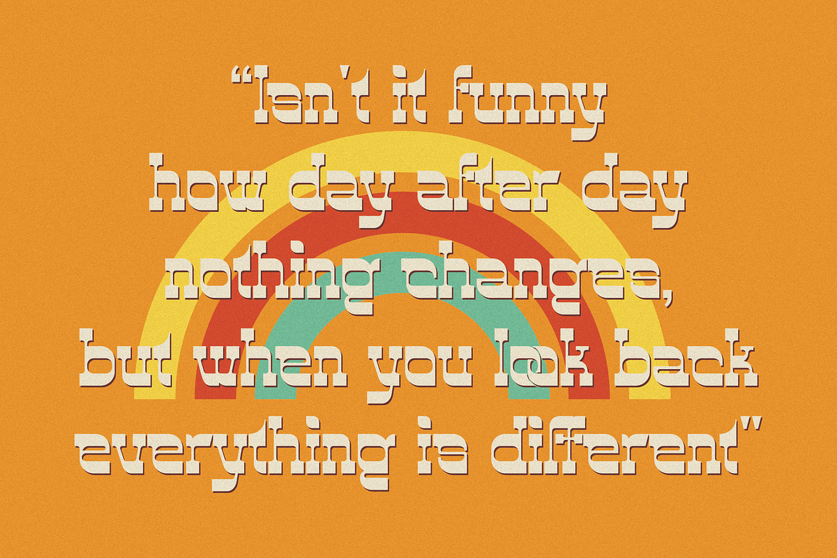 Bloobe _ Display Retro Font, a Serif Font by Penatic Studio (Photo 4 of 10)