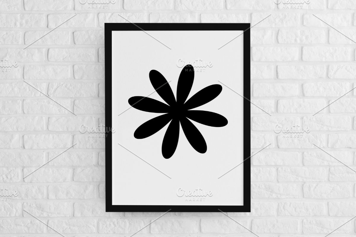 Flower Silhouette SVG #1, an Object Illustration by newminddesign (Photo 2 of 3)