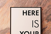 Mockup posters on a marble wall, a Print Template by FilL239 (Thumbnail 10 of 13)