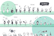 Burger menu. Hand-drawn, a Food Illustration by Margo Miller (Thumbnail 11 of 14)