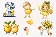 Lemon Kid Clipart, an Illustration by CreationArt (Thumbnail 4 of 9)