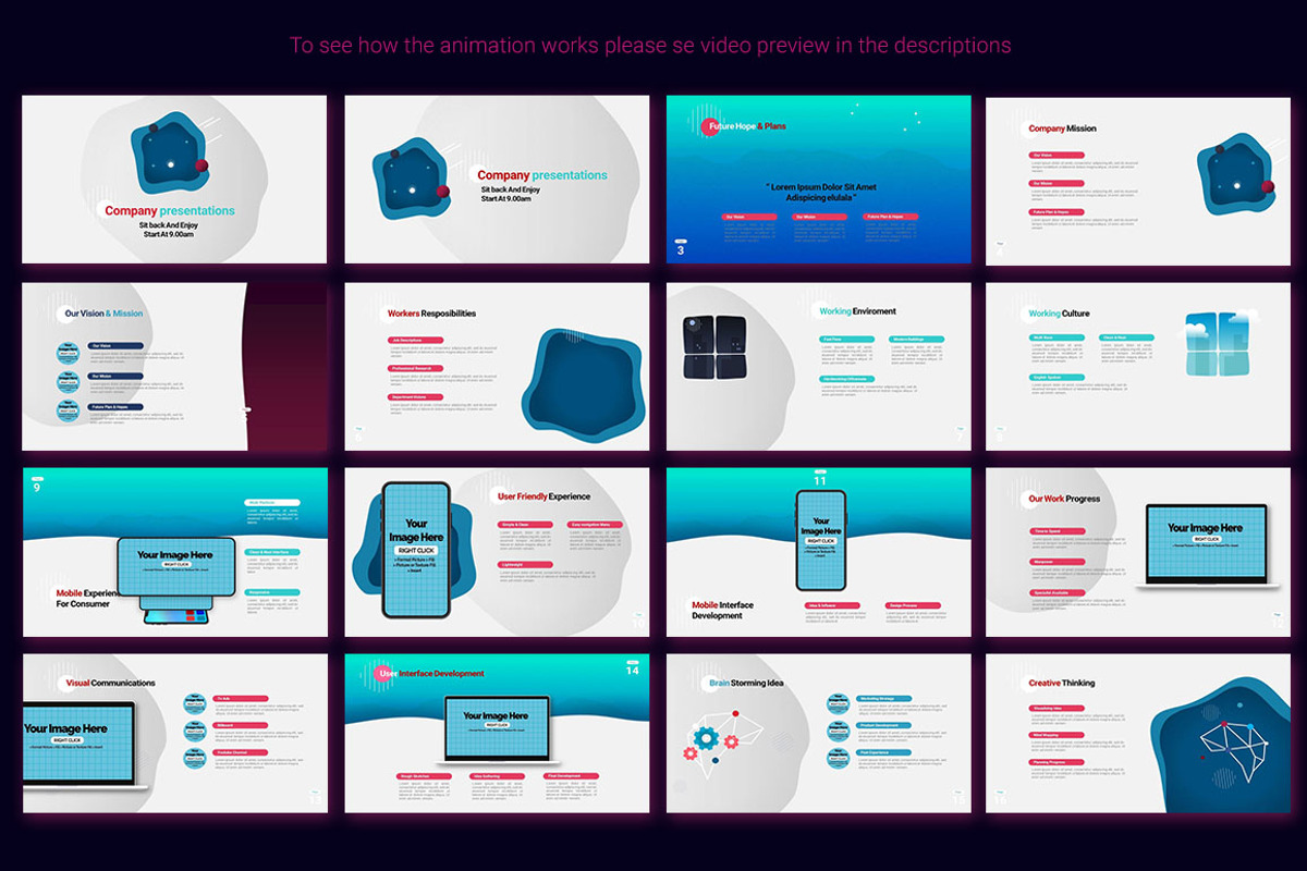Animated PowerPoint Template, a Presentation Template by SCworkspace (Photo 18 of 25)