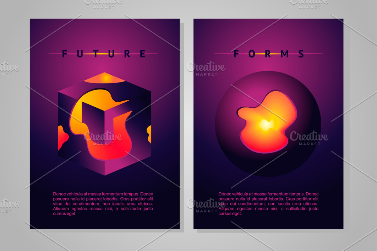 Future Form. Vector elements pack., a Templates & Theme by ne2pi (Photo 3 of 6)