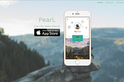 Pearl. | An Elegant App Landing Page, an App Template by AsOfLatte (Thumbnail 1 of 4)