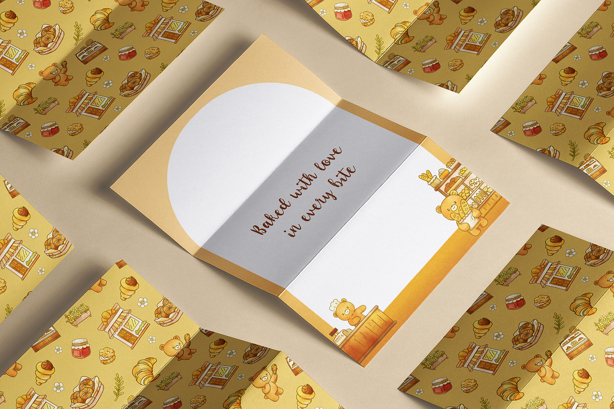 Bear Hug Bakery – Digital Hand-Drawn, an Animal Illustration by CreativeValuation (Photo 8 of 10)