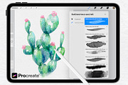 Watercolor Procreate Brushes, a Brush Add-On by AlineArtStore (Thumbnail 2 of 17)