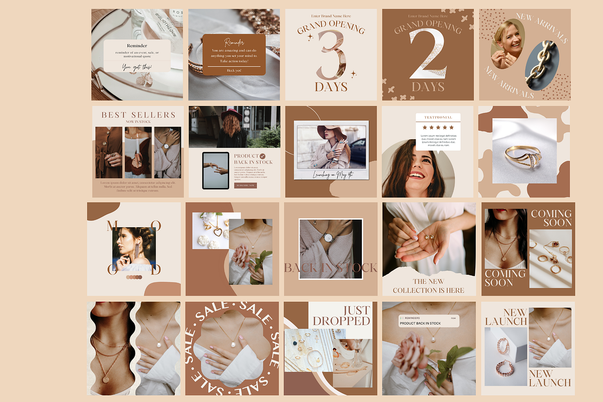 Jewelry Business Instagram Templates, a Social Media Template by Social Assumptions (Photo 9 of 9)