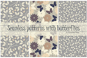 8 Samless patterns with butterflies, a Pattern Graphic by Daria Maier (Thumbnail 3 of 5)