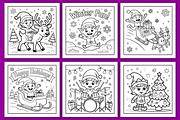 Bold & Easy Elf Christmas Coloring, a Seasonal Illustration by Design Station (Thumbnail 3 of 4)
