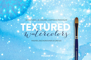 60 Textured Watercolors - Volume 1