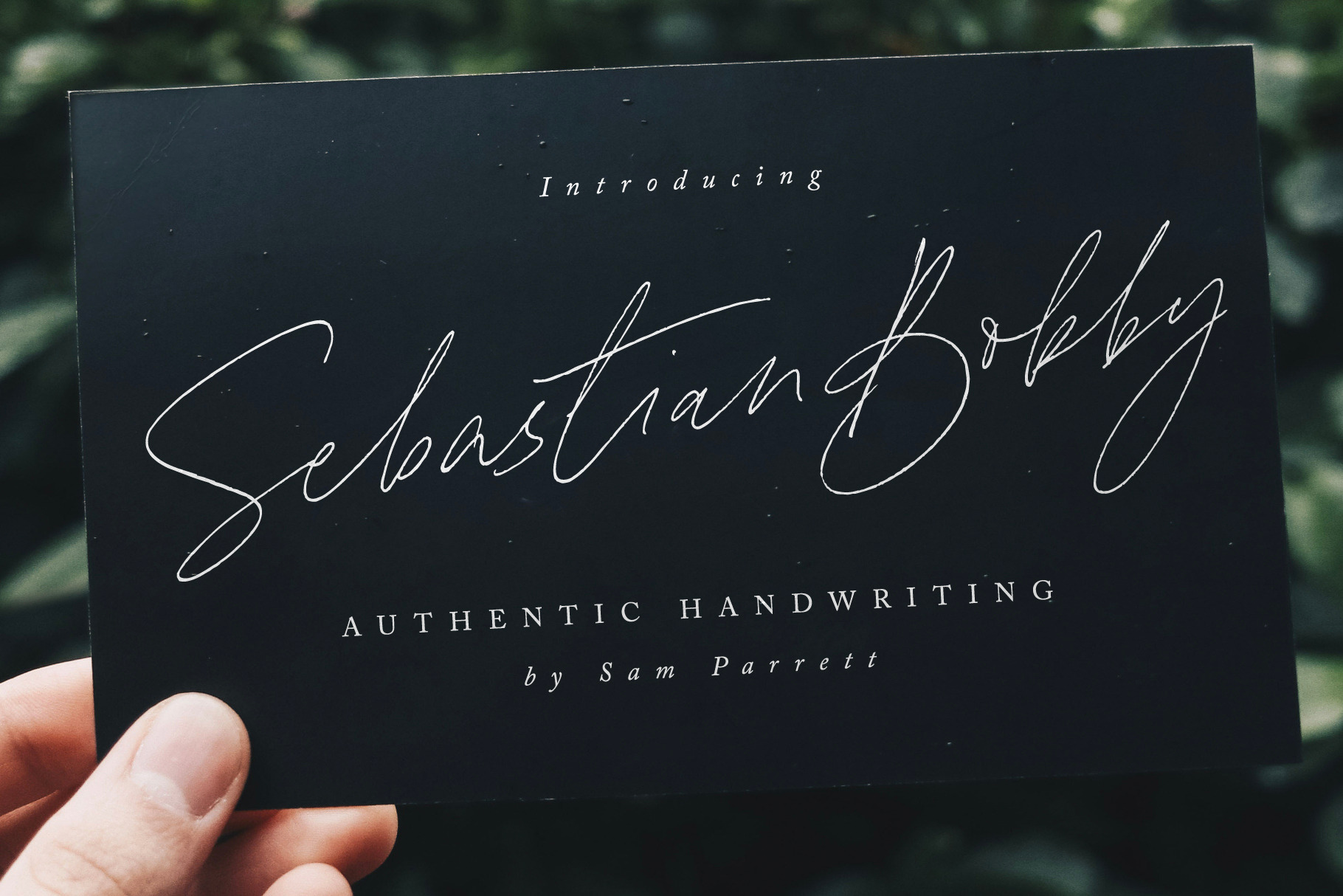 Sebastian Bobby Handwritten Font by Sam Parrett | Creative Market