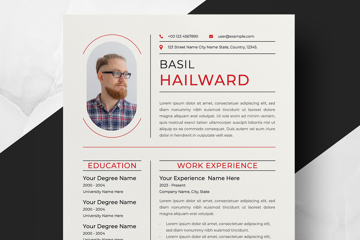Executive Style CV Layout, a Resume Template by ResumeInventor (Photo 1 of 5)
