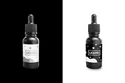 Dark & Clear Dropper Bottle Mock-Up, a Packaging Mockup by Noires (Thumbnail 4 of 5)