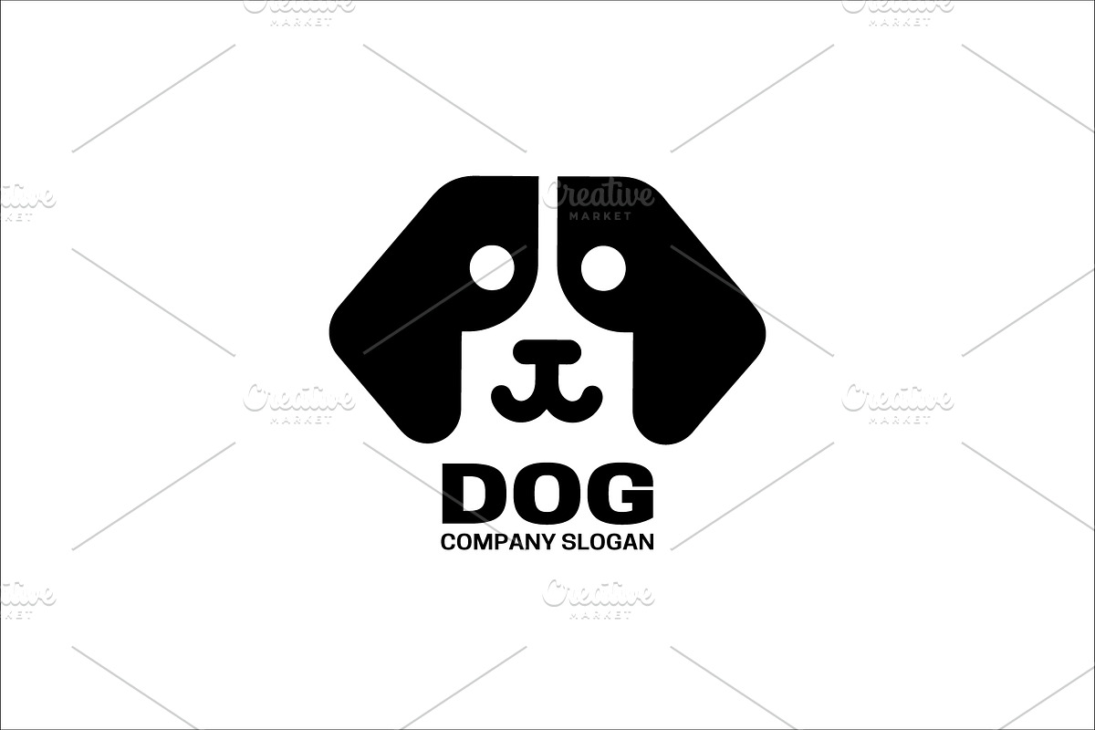 Dog face logo, a Branding & Logo Template by Vectorium Studio (Photo 1 of 2)