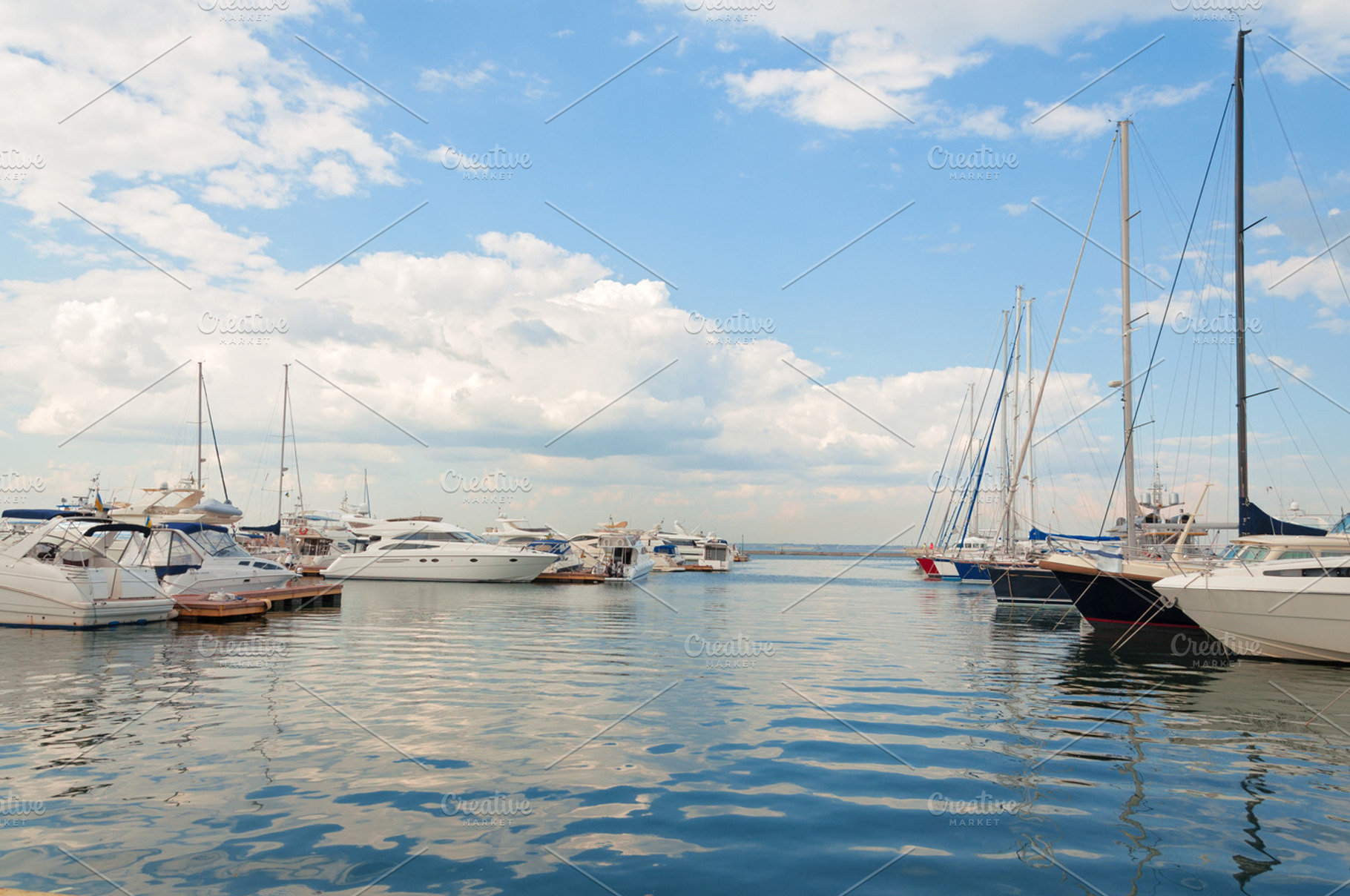 Yachts In Harbor