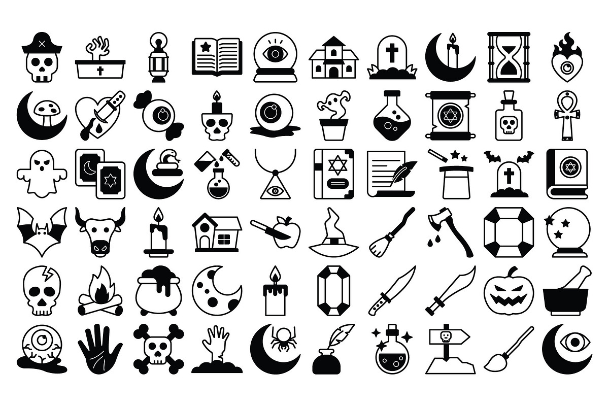 Witchy Magic Vector Icons Pack, a Solid Icon by Vector Portal (Photo 4 of 4)