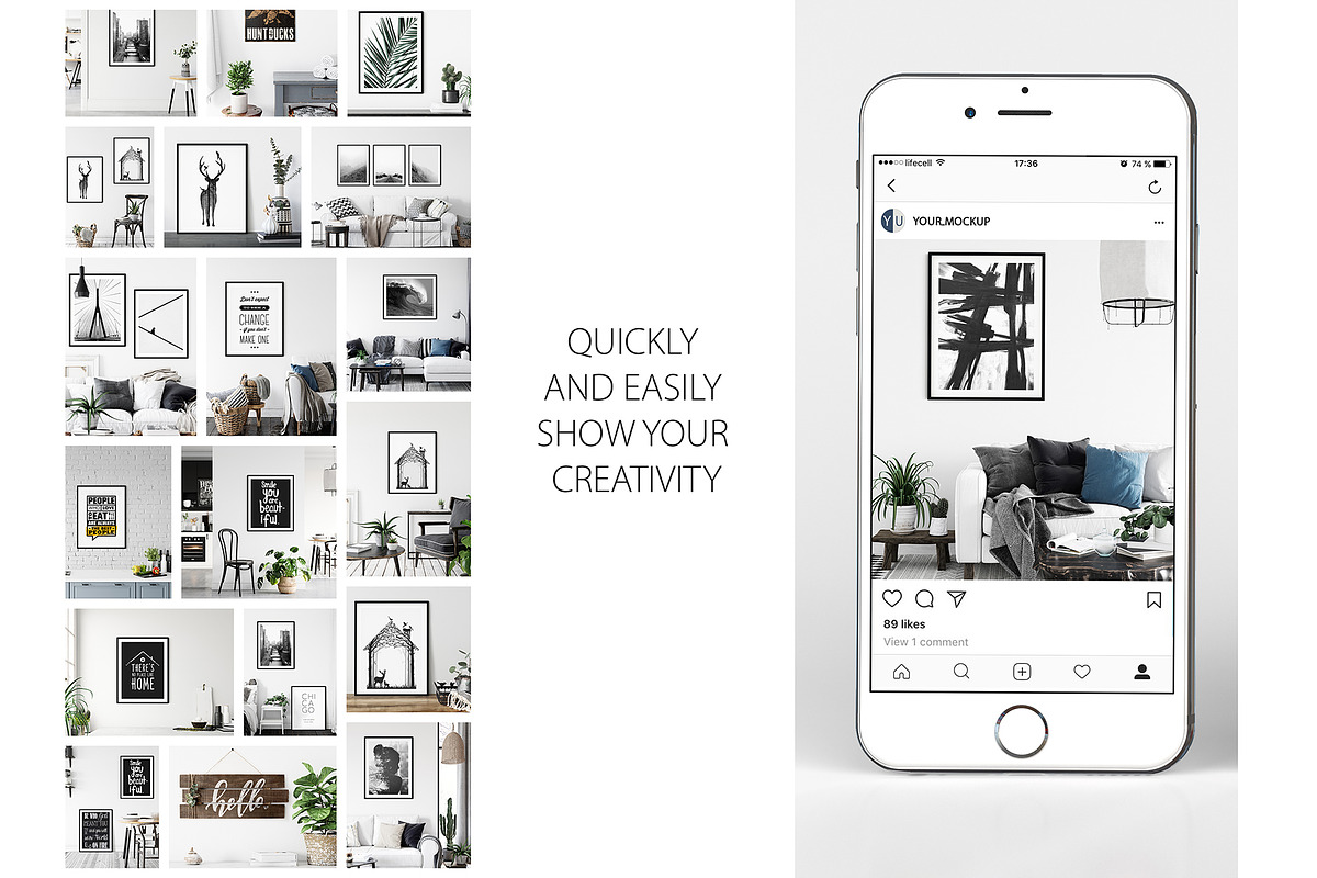 Frames & Walls Scandinavian Bundle-3, a Print Template by Yuri-U (Photo 3 of 42)