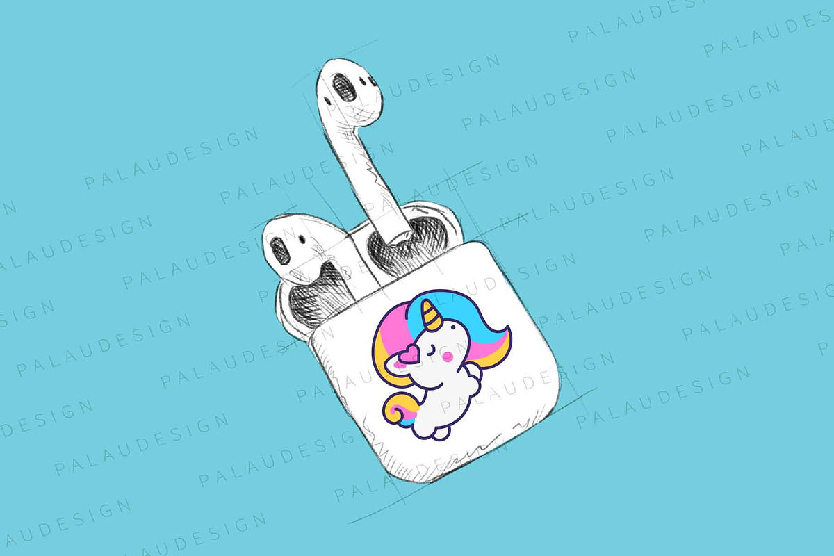 Cute Kawaii Unicorn Characters, an Animal Illustration by Palau (Photo 7 of 12)