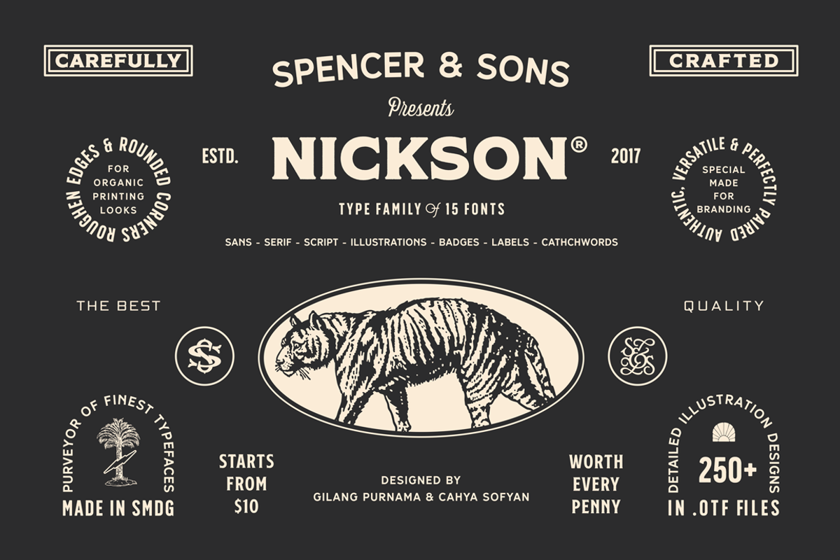 S&S Nickson Font Bundle